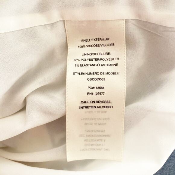 Alice + Olivia Women's White Black Naya Printed Blouson Boho Top Size S - Picture 7 of 8